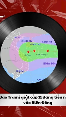 Tin nóng 23/10: Bão Trami giật cấp 11 đang tiến nhanh vào Biển Đông