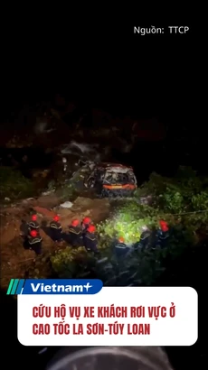 Cận cảnh quá trình cứu hộ vụ xe khách lao vực ở cao tốc La Sơn-Hòa Liên