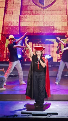 Vở nhạc kịch "Shrek" sẽ phục vụ khoảng hơn 10.000 khán giả tại Hà Nội và Thành phố Hồ Chí Minh. (Ảnh: PV/Vietnam+) 