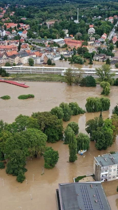 Ngập lụt tại Klodzko, Tây Nam Ba Lan ngày 15/9/2024. (Ảnh: PAP/TTXVN)