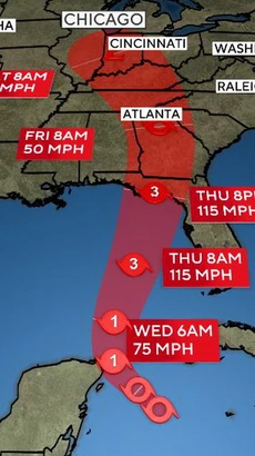 Bão Helene hiện đang di chuyển qua vùng biển Caribe với sức gió tối đa lên tới 85km/h. (Nguồn: CBS)