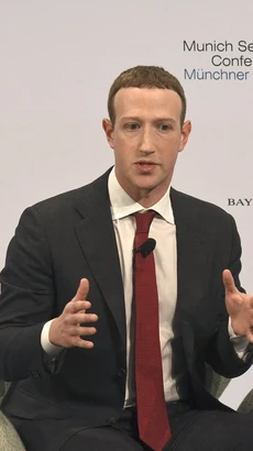 Giám đốc điều hành (CEO) Công ty Meta Mark Zuckerberg phát biểu tại một hội nghị ở Munich, Đức. (Ảnh: AFP/TTXVN)