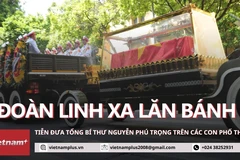 Xúc động giờ phút tiễn đưa Tổng bí thư Nguyễn Phú Trọng trên đường phố Hà Nội