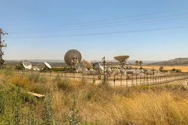 Trung tâm Vệ tinh tại Thung lũng Ellah, miền Trung Israel. (Ảnh: Vũ Hội/TTXVN)