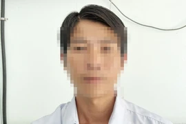 Bị can Nguyễn Minh Tiến tại cơ quan điều tra. (Ảnh: TTXVN phát)