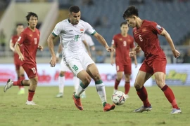 Tuyển Việt Nam sẽ đối đầu Iraq ở lượt cuối vòng bảng Asian Cup 2023. (Ảnh: Minh Quyết/TTXVN)