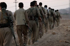 Nhóm vũ trang hoạt động tại biên giới Iran-Iraq. (Nguồn: IFP News)