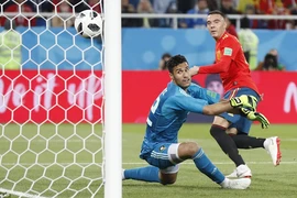 Tây Ban Nha đã phải rất vất vả mới có được trận hòa 2-2 trước Maroc.