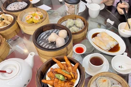 Một số món dimsum cơ bản tại Hong Kong. (Ảnh: Mạc Luyện/TTXVN) 