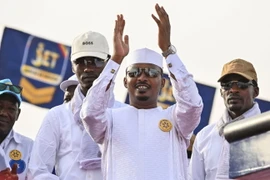 Tổng thống tạm quyền Mahamat Idriss Deby tuyên bố giành thắng lợi. (Nguồn: Mạng xã hội X)