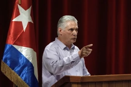 Chủ tịch Cuba Miguel Díaz-Canel yêu cầu Mỹ loại Cuba khỏi danh sách các quốc gia bảo trợ khủng bố. (Ảnh: AFP/TTXVN)