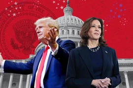 Cuộc đua vào Nhà Trắng năm nay giữa ông Donald Trump và bà Kamala Harris dự báo sẽ là diễn ra rất sít sao. (Nguồn: The Australian)