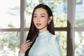 Miss Grand International Thùy Tiên trở thành Đại sứ Du lịch Tp Hồ Chí Minh. (Ảnh: CTV/Vietnam+)