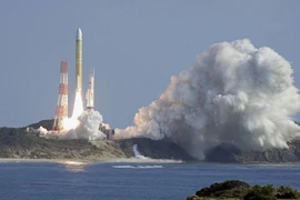 Tên lửa H3 số 2 được phóng đi vào khoảng 9h22 (giờ địa phương) từ Trung tâm Vũ trụ Tanegeshima thuộc tỉnh Kagoshima, Tây Nam Nhật Bản. (Nguồn: Kyodo)