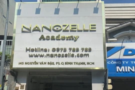 Cơ sở thẩm mỹ Nanozelle Academy. (Ảnh: Đinh Hằng/TTXVN)