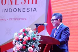 Đại sứ Indonesia tại Việt Nam Denny Abdi phát biểu tại hội nghị. (Ảnh: Tiên Minh/TTXVN)