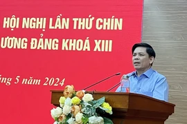 Quang cảnh Hội nghị lần thứ chín Ban Chấp hành Trung ương Đảng Cộng sản Việt Nam khóa XIII. (Nguồn: TTXVN)