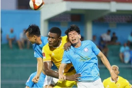 Khánh Hòa FC thảm bại 0-5 trước Quảng Nam. (Ảnh: KHFC)