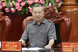 Chủ tịch nước Tô Lâm chủ trì buổi làm việc. (Ảnh: Nhan Sáng/TTXVN)