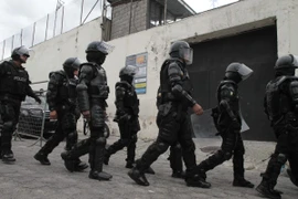 Cảnh sát Ecuador. (Ảnh: THX/TTXVN)