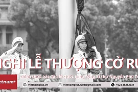 Lễ thượng cờ rủ Quốc tang Tổng Bí thư Nguyễn Phú Trọng tại Quảng trường Ba Đình