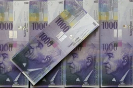 Đồng tiền 1.000 franc Thụy Sĩ. (Nguồn: finance.yaho)