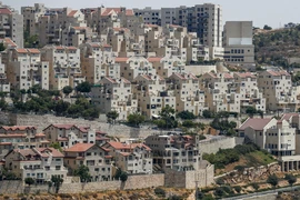 Khu định cư Efrat của Israel ở ngoại ô thành phố Bethlehem, Bờ Tây. (Ảnh: AFP/TTXVN)