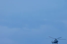 Máy bay trực thăng trình diễn tại Lễ kỷ niệm Chiến thắng Điện Biên Phủ