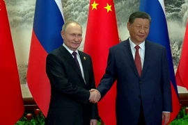 Chủ tịch Trung Quốc Tập Cận Bình và Tổng thống Nga Vladimir Putin. (Nguồn: Reuters)