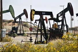 Một giếng dầu ở California, Mỹ. (Ảnh: AFP/TTXVN)