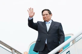 Thủ tướng Phạm Minh Chính lên đường về nước, kết thúc chuyến tham dự Diễn đàn Kinh tế thế giới và làm việc tại Trung Quốc. (Ảnh: Dương Giang/TTXVN)