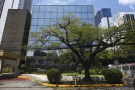 Văn phòng công ty luật Mossack Fonseca tại Panama City, Panama, ngày 30/3/2017. (Ảnh: AFP/ TTXVN)