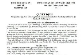 Nội dung giả mạo Sở Y tế Long An.