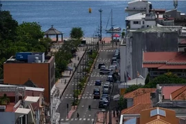 Một con phố ở Fort-de-France, trên đảo Martinique thuộc Pháp ở vùng Caribe. (Nguồn: AFP)