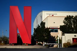 Biểu tượng của Công ty dịch vụ truyền hình trực tuyến Netflix. (Ảnh: AFP/TTXVN)