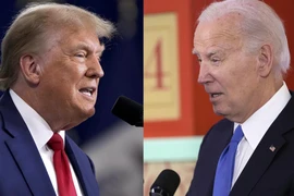 Tổng thống Mỹ Joe Biden và cựu Tổng thống Donald Trump. (Nguồn: AFP)