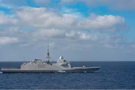 Tàu hải quân Duilio. (Nguồn: AFP)
