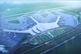 Sơ đồ Dự án đầu tư xây dựng Cảng hàng không quốc tế Long Thành . (Ảnh: Thống Nhất/TTXVN)