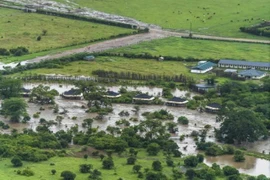 Ngập lụt ở Kenya. (Nguồn: Yahoo)