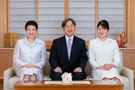 Hoàng gia Nhật Bản: (từ trái qua) Hoàng hậu Masako, Nhật hoàng Naruhito và Công chúa Aiko. (Ảnh: Instagram) 