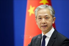 Người phát ngôn Bộ Ngoại giao Trung Quốc Uông Văn Bân. (Ảnh: Kyodo/TTXVN) 