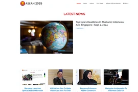 Website “asean.bernama.com”. (Ảnh chụp màn hình)