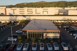 Nhà máy của công ty Tesla tại Fremont, California, Mỹ. (Ảnh: AFP/TTXVN) 