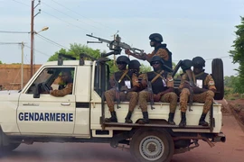 (Tư liệu) Binh sỹ Burkina Faso tuần tra tại thành phố Ouhigouya. (Ảnh: AFP/TTXVN)