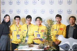 Đội tuyển Việt Nam tham dự vòng Chung kết Olympic Dự án Hóa học năm 2024. (Nguồn: Bộ Giáo dục và Đào tạo)