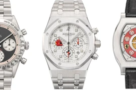 Từ trái sang: Những chiếc đồng hồ Rolex Paul Newman Daytona, Audemars Piguet Royal Oak và F.P. Journe Vagabondage 1 của Michael Schumacher. (Nguồn: CNN)