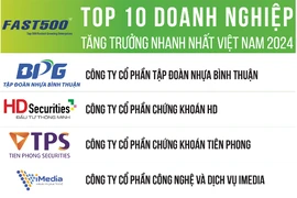 Nguồn: Bảng xếp hạng FAST500, thực hiện bởi Vietnam Report - Tháng 3/2024