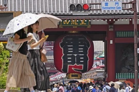 Tokyo (Nhật Bản) là một trong những nơi thu hút nhiều du khách Australia nhất kể từ sau đại dịch COVID-19. (Ảnh: Kyodo/TTXVN)