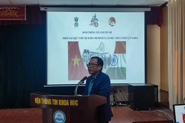Một số đại biểu dự sự kiện thông tin chuyên đề “Chủ tịch Hồ Chí Minh và Ấn Độ”. (Nguồn: Vietnam+)