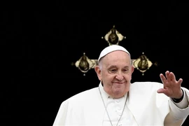 Giáo hoàng Francis phát biểu tại Vatican ngày 31/3/2024. (Ảnh: AFP/TTXVN)